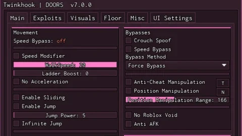 Twinkhook | Best, Walkspeed Bypass, God Mode, Many Features